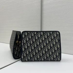 Dior Women 30 Montaigne Dea Pouch Blue Dior Oblique Jacquard S2107UTZQ