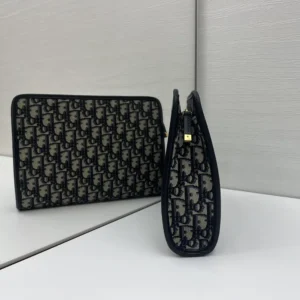 Dior Women 30 Montaigne Dea Pouch Blue Dior Oblique Jacquard S2107UTZQ
