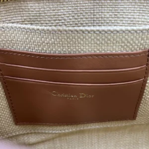 Dior Women 30 Montaigne Dea Pouch Natural Cannage Raffia S2107UMRN