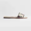 Dior Women Dioriviera Dway Slide White Embroidered Cotton and Multicolor Dior Arabesque Motif 10 Dior Women Dioriviera Dway Slide White Embroidered Cotton and Multicolor Dior Arabesque Motif