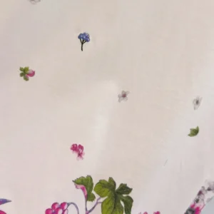 Dior Women Embroidered Fitted T-Shirt White Cotton Jersey with Multicolor Dior Hortensia Garden Motif