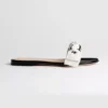 Dior Women J'Adior Slide Black Embroidered Cotton KDO707LEC