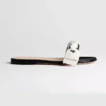 Dior Women J'Adior Slide Black Embroidered Cotton KDO707LEC