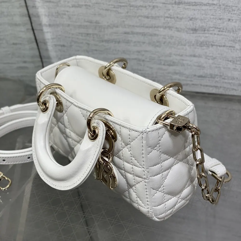 Dior Women Lady D-Joy Micro Bag Latte Cannage Lambskin S0910ONGE 6 Dior Women Lady D-Joy Micro Bag Latte Cannage Lambskin S0910ONGE - Image 6