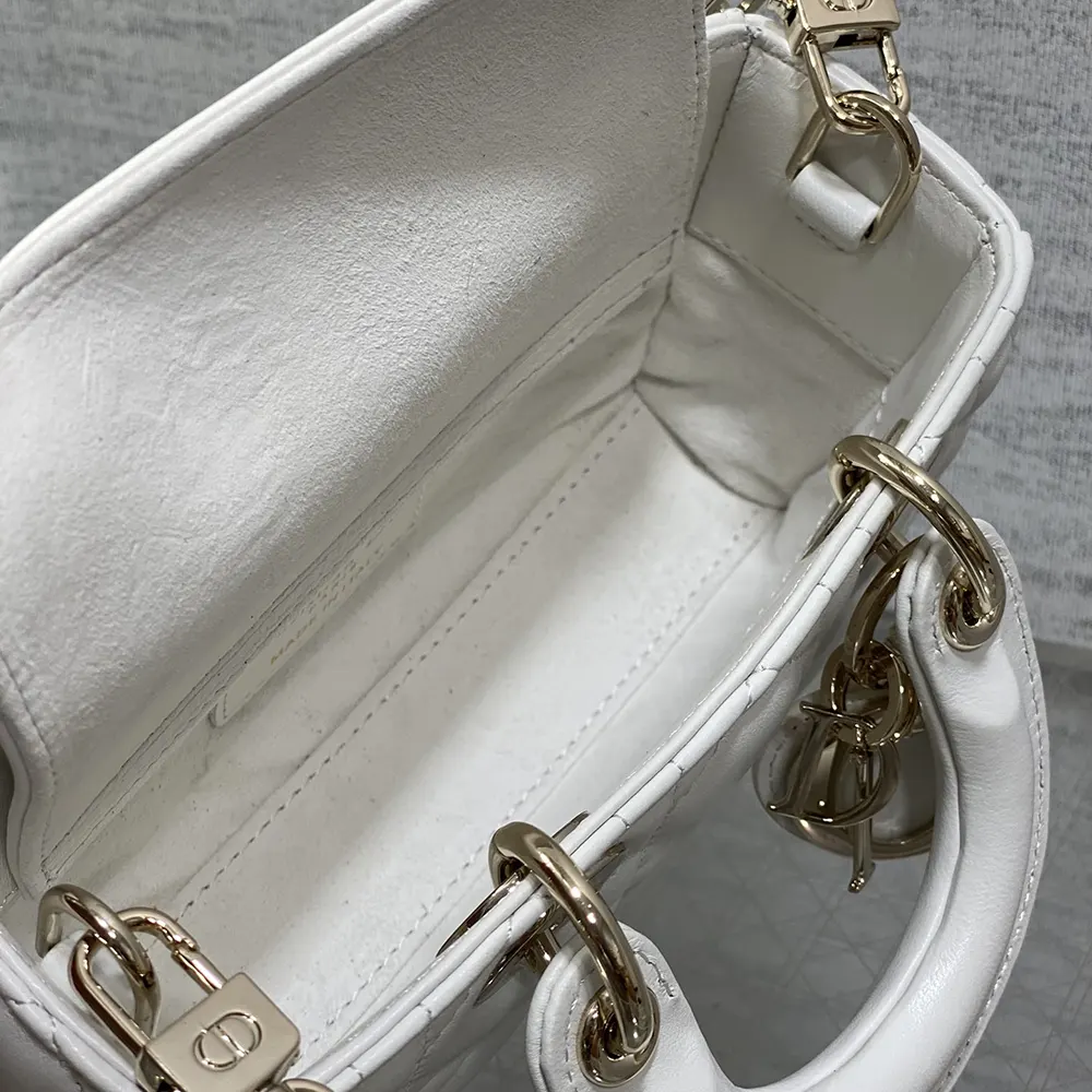 Dior Women Lady D-Joy Micro Bag Latte Cannage Lambskin S0910ONGE 7 Dior Women Lady D-Joy Micro Bag Latte Cannage Lambskin S0910ONGE