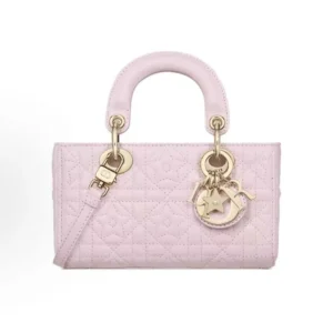 Dior Women Lady D-Joy Micro Bag Pink Cannage Lambskin with Star Motif