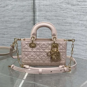 Dior Women Lady D-Joy Micro Bag Pink Cannage Lambskin with Star Motif