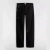 Dior Women Long Regular Jeans with Dior Clover Embroideries Black Cotton Twill 11 Dior Women Long Regular Jeans with Dior Clover Embroideries Black Cotton Twill