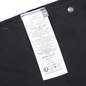 Dior Women Long Regular Jeans with Dior Clover Embroideries Black Cotton Twill