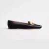 Dior Women Médaillon Buckle Loafer Black Lambskin KDF215LAB
