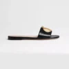 Dior Women Médaillon Buckle Slide Black Lambskin KCO694LAB