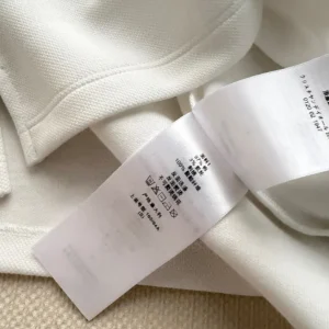 Dior Women Médaillon Embroidered Polo Shirt White Cotton-Blend Piqué 623T16A4C95