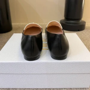 Dior Women Médaillon Loafer Black and White Lambskin KDF215LAB