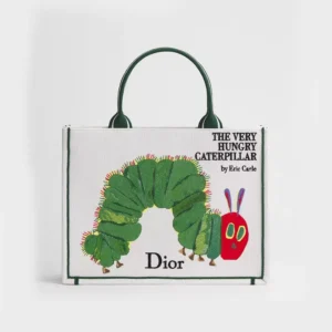 Dior Women Medium Dior Book Tote with Strap Multicolor Book Cover Embroidery