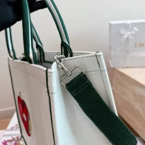 Dior Women Medium Dior Book Tote with Strap Multicolor Book Cover Embroidery