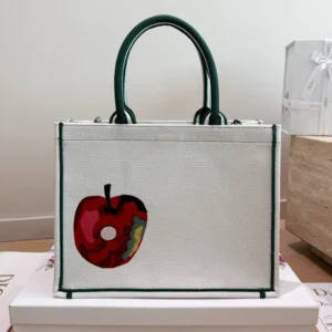 Dior Women Medium Dior Book Tote with Strap Multicolor Book Cover Embroidery