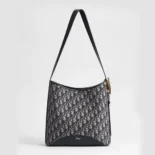 Dior Women Medium Dior Médaillon Bucket Bag Blue Dior Oblique Jacquard M1532QTZQ
