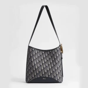 Dior Women Medium Dior Médaillon Bucket Bag Blue Dior Oblique Jacquard M1532QTZQ