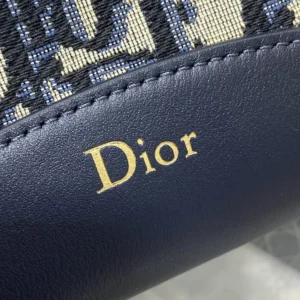 Dior Women Medium Dior Médaillon Bucket Bag Blue Dior Oblique Jacquard M1532QTZQ
