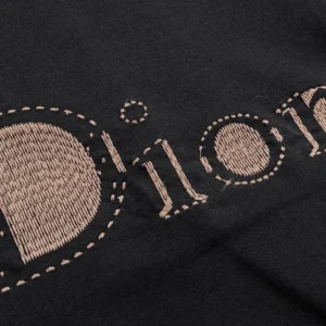 Dior Women Reverse T-Shirt Relaxed Fit Black Cotton Jersey 683J668B3036