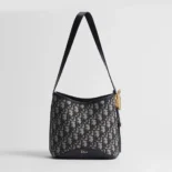 Dior Women Small Dior Médaillon Bucket Bag Blue Dior Oblique Jacquard M1531QTZQ
