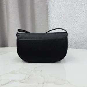 Dior Women Small Dior Médaillon Flap Bag Black Grained Calfskin M3919QDWP