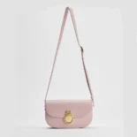 Dior Women Small Dior Médaillon Flap Bag Rose Tendre Grained Calfskin M3919QDWP
