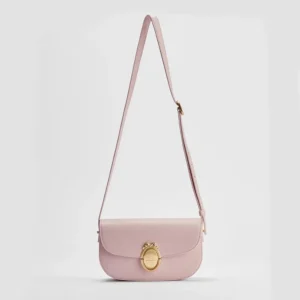 Dior Women Small Dior Médaillon Flap Bag Rose Tendre Grained Calfskin M3919QDWP