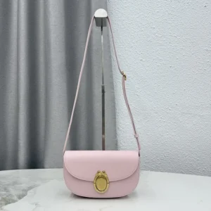 Dior Women Small Dior Médaillon Flap Bag Rose Tendre Grained Calfskin M3919QDWP