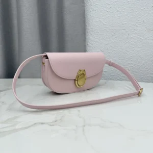 Dior Women Small Dior Médaillon Flap Bag Rose Tendre Grained Calfskin M3919QDWP