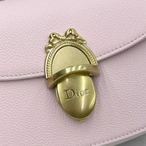 Dior Women Small Dior Médaillon Flap Bag Rose Tendre Grained Calfskin M3919QDWP