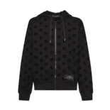 Dolce Gabbana D&G Men Jersey Sweatshirt with Flocked DG Logo Print