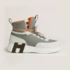 Hermes Men Klimb Sneaker in Ripstop Fabric and Suede Goatskin H251917