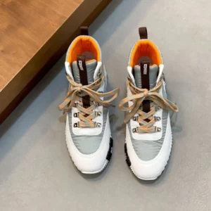 Hermes Men Klimb Sneaker in Ripstop Fabric and Suede Goatskin H251917