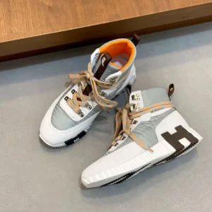 Hermes Men Klimb Sneaker in Ripstop Fabric and Suede Goatskin H251917