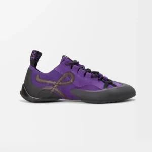 Loewe Unisex Grip Sneaker in Calfskin Suede-PurpleBrown L814282X78