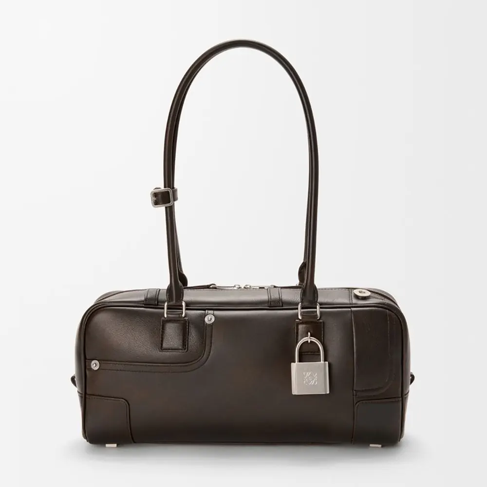 Loewe Unisex Panta Amazona 31 Cropped Bag in Shiny Calfskin A039N31X02