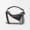 Loewe Unisex Small Puzzle Bag in Nappa Calfskin-Grey A510S21XCX