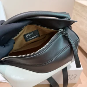 Loewe Unisex Small Puzzle Bag in Nappa Calfskin-Grey A510S21XCX