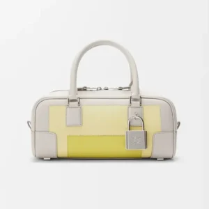 Loewe Women Amazona 23 Cropped Bag in Nappa Calfskin-Pale Grey