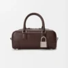 Loewe Women Amazona 23 Cropped Bag in Shiny Calfskin-Squirrel A039N23X20
