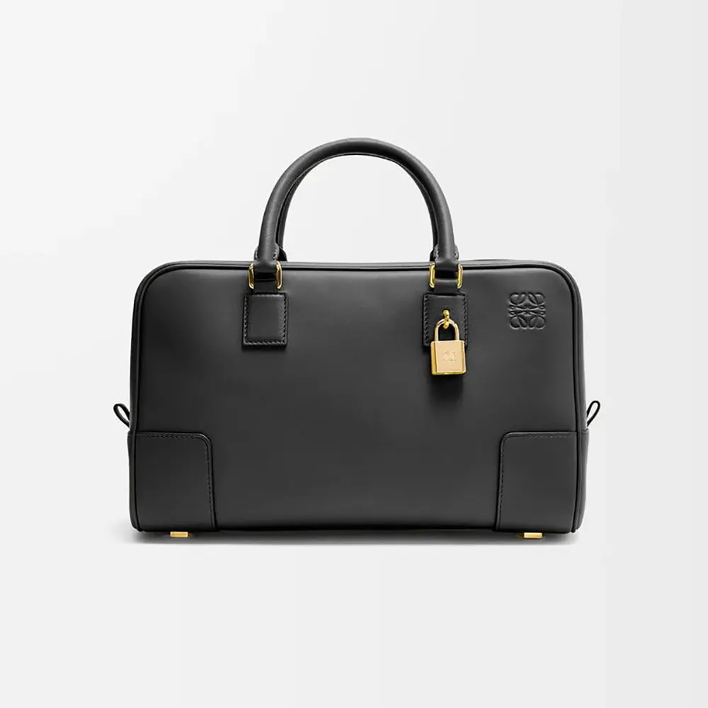 Loewe Women Amazona 28 Bag in Nappa Calfskin-Black A039N08X15