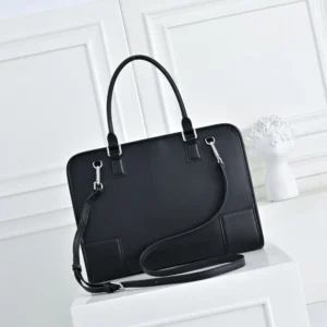 Loewe Women Large Amazona 180 Bag in Soft Calfskin-Black A039ASRX02