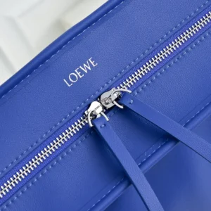 Loewe Women Large Amazona 180 Bag in Soft Calfskin-Blue A039ASRX02