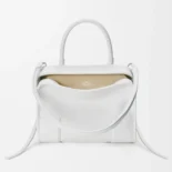 Loewe Women Large Amazona 180 Bag in Soft Calfskin-White A039ASRX02