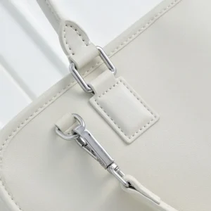 Loewe Women Large Amazona 180 Bag in Soft Calfskin-White A039ASRX02