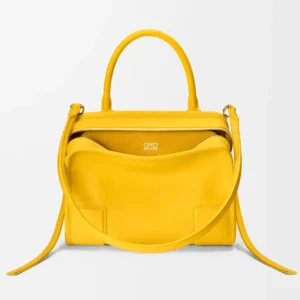 Loewe Women Large Amazona 180 Bag in Soft Calfskin-Yellow A039ASRX02