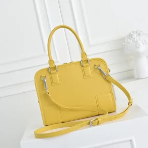 Loewe Women Large Amazona 180 Bag in Soft Calfskin-Yellow A039ASRX02