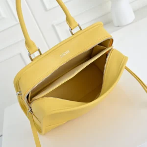 Loewe Women Large Amazona 180 Bag in Soft Calfskin-Yellow A039ASRX02