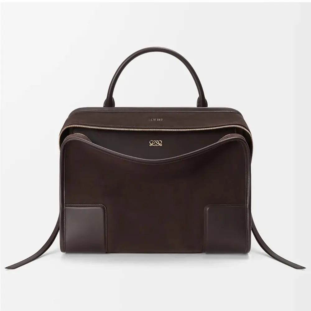 Loewe Women Large Amazona 180 Bag in Suede A039ASRX03